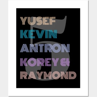 Exonerated five the central park 5 case yusef Kevin antron korey and raymond Posters and Art